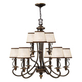 Elegance in Bronze: Plymouth 9-Arm Chandelier
