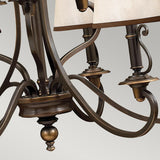 Elegance in Bronze: Plymouth 9-Arm Chandelier