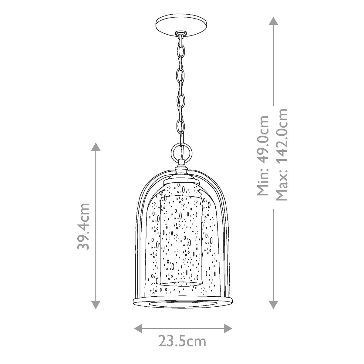 Quincy Vintage Heritage Chain Lantern