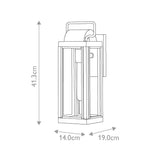 Sag Harbor Exterior Wall Lantern in Burnished Bronze Finish