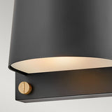 Scout 1lt Small Wall Light Black