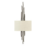 Elegant Metallic Bronze Dual Light Wall Fixture