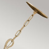 Spyre Illuminated Elegance: 6-Light Champagne Gold Chandelier