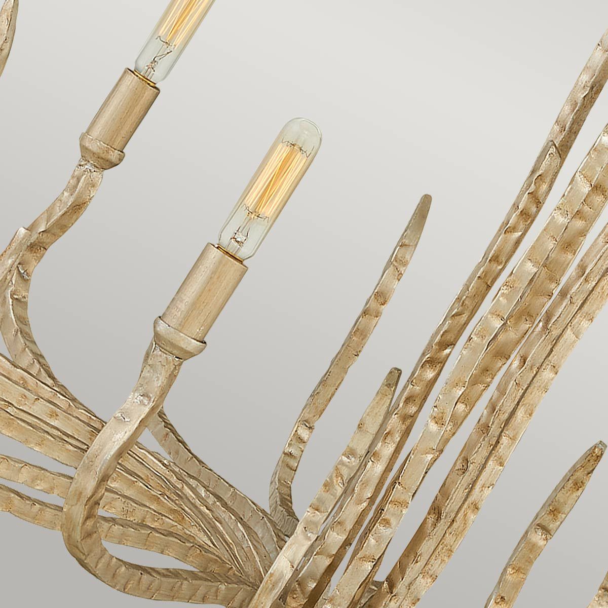 Spyre Illuminated Elegance: 6-Light Champagne Gold Chandelier