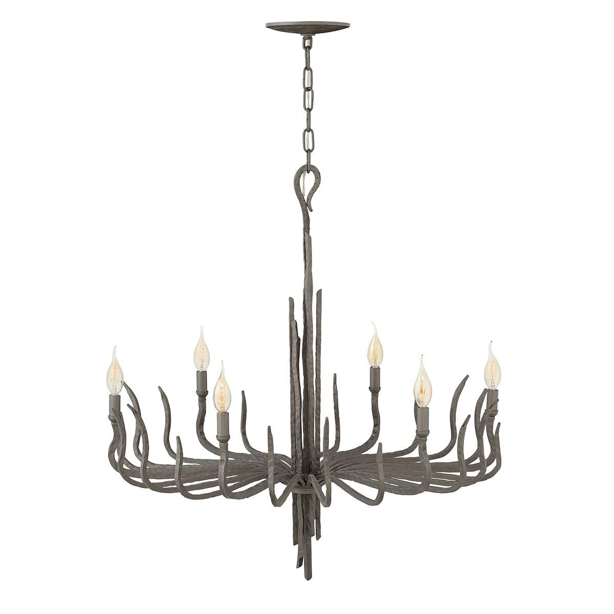 Spyre 6-Light Chandelier in Metallic Matte Bronze Finish
