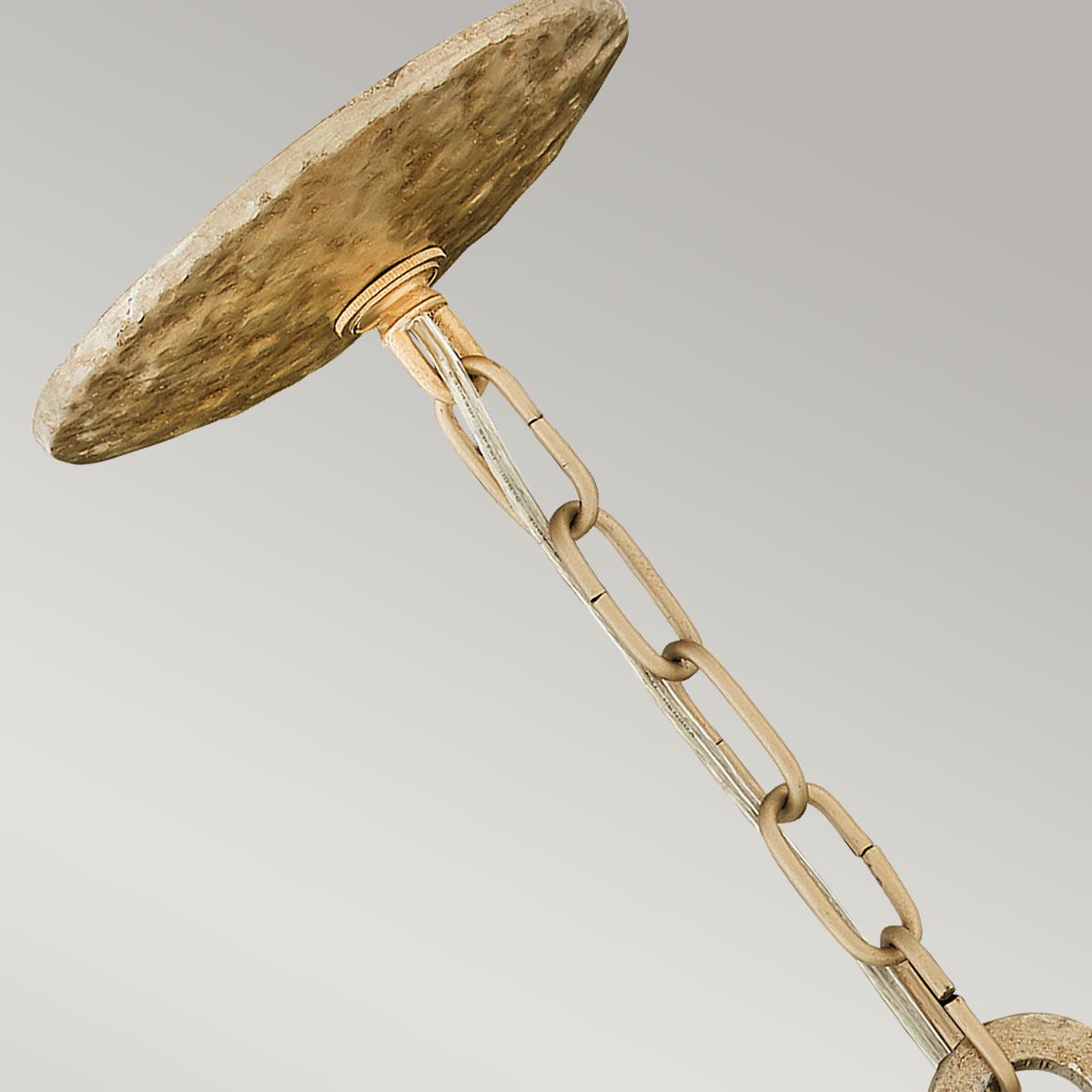 Spyre 6 Light Artisanal Pendant - Hand-Hammered Champagne Gold Finish