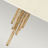 Spyre 6 Light Artisanal Pendant - Hand-Hammered Champagne Gold Finish