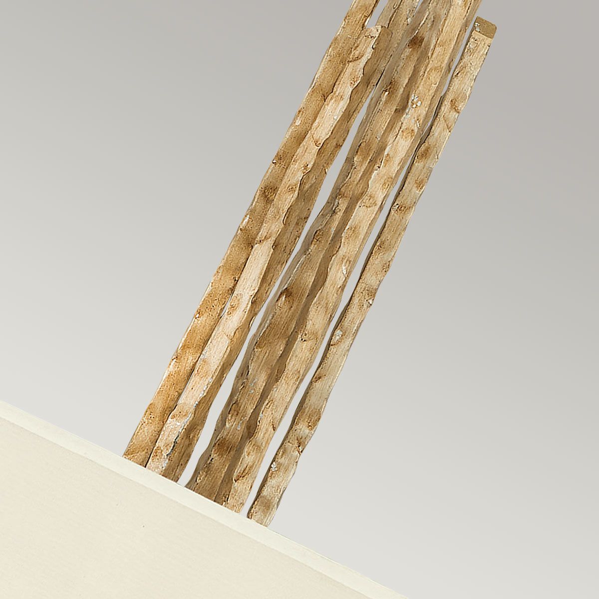 Spyre 6 Light Artisanal Pendant - Hand-Hammered Champagne Gold Finish