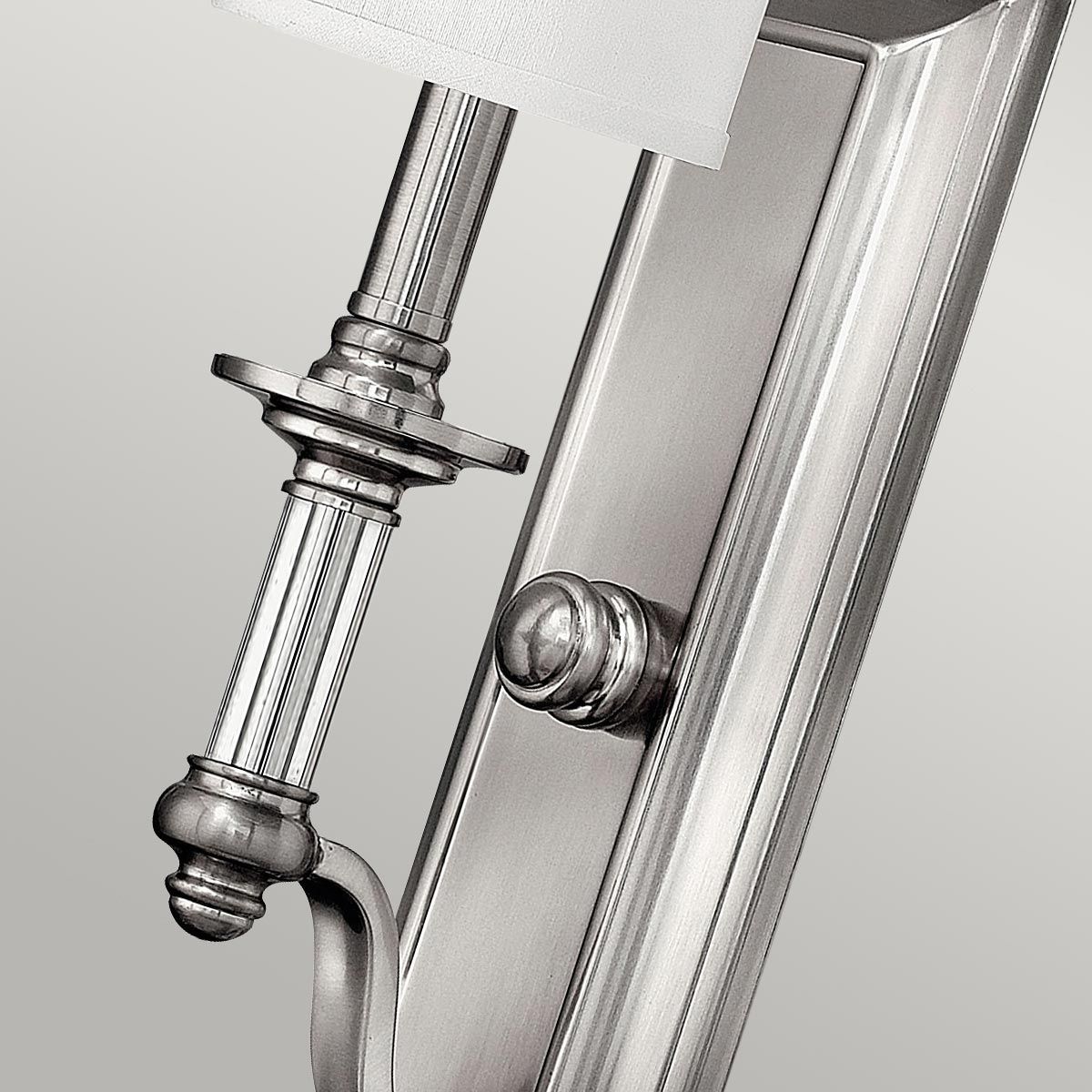 Sophisticated Sussex Brushed Nickel Wall Sconce