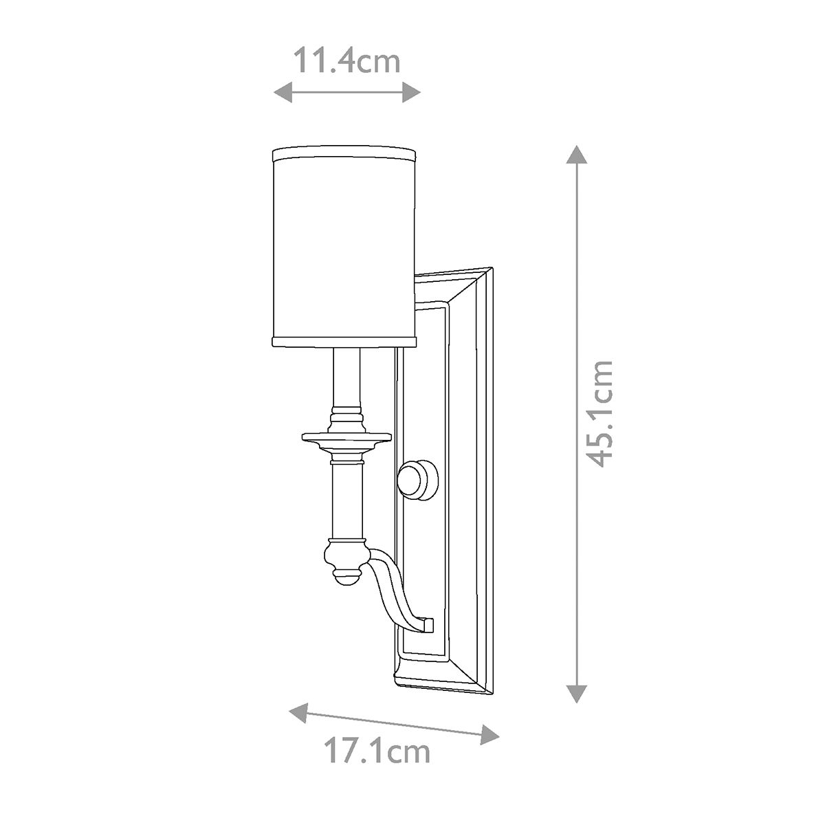 Sophisticated Sussex Brushed Nickel Wall Sconce