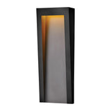 Sleek Black Taper LED Outdoor Wall Light