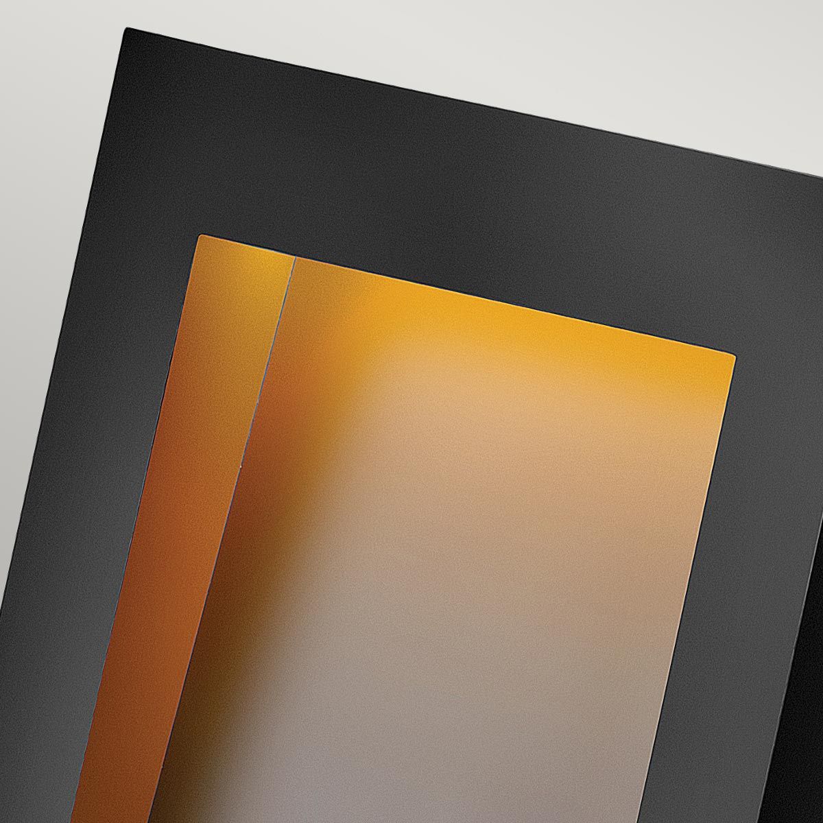 Sleek Black Taper LED Outdoor Wall Light