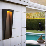 Sleek Black Taper LED Outdoor Wall Light