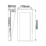 Contemporary Taper LED Outdoor Wall Fixture