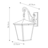 Grand Regency Bronze Trellis Wall Lantern
