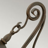 Regency Bronze Trellis Wall Lantern with Seeded Glass