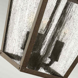 Regency Bronze Trellis Wall Lantern with Seeded Glass