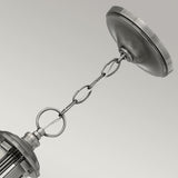 Truman Antique Nickel 5-Light Chandelier with Etched Opal Glass