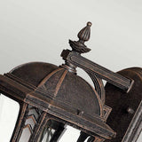 Wabash Vintage-Inspired Mocha Wall Lantern