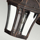 Wabash Vintage-Inspired Mocha Wall Lantern