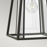 Walker Series: Medium Angular Bronze Wall Lantern