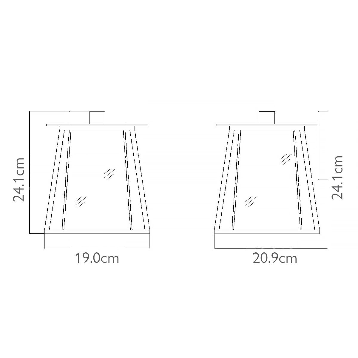 Rustic Walker 1-Light Wall Lantern in Buckeye Bronze & Brass