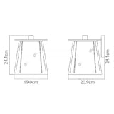 Rustic Walker 1-Light Wall Lantern in Buckeye Bronze & Brass