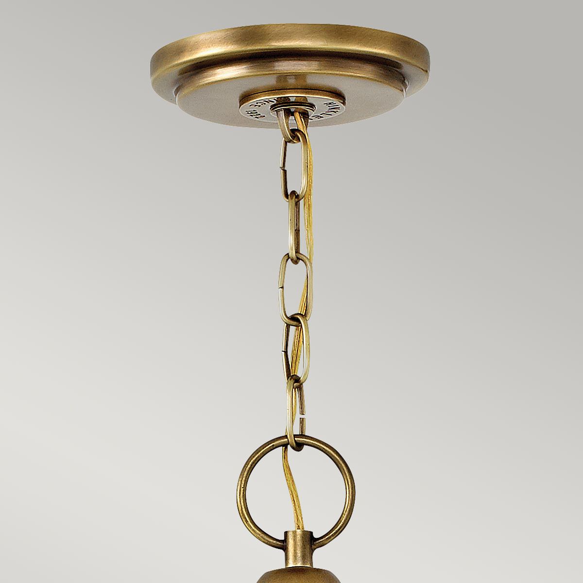 Wexley Five-Light Pendant in Heritage Brass Finish