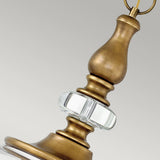 Wexley Five-Light Pendant in Heritage Brass Finish