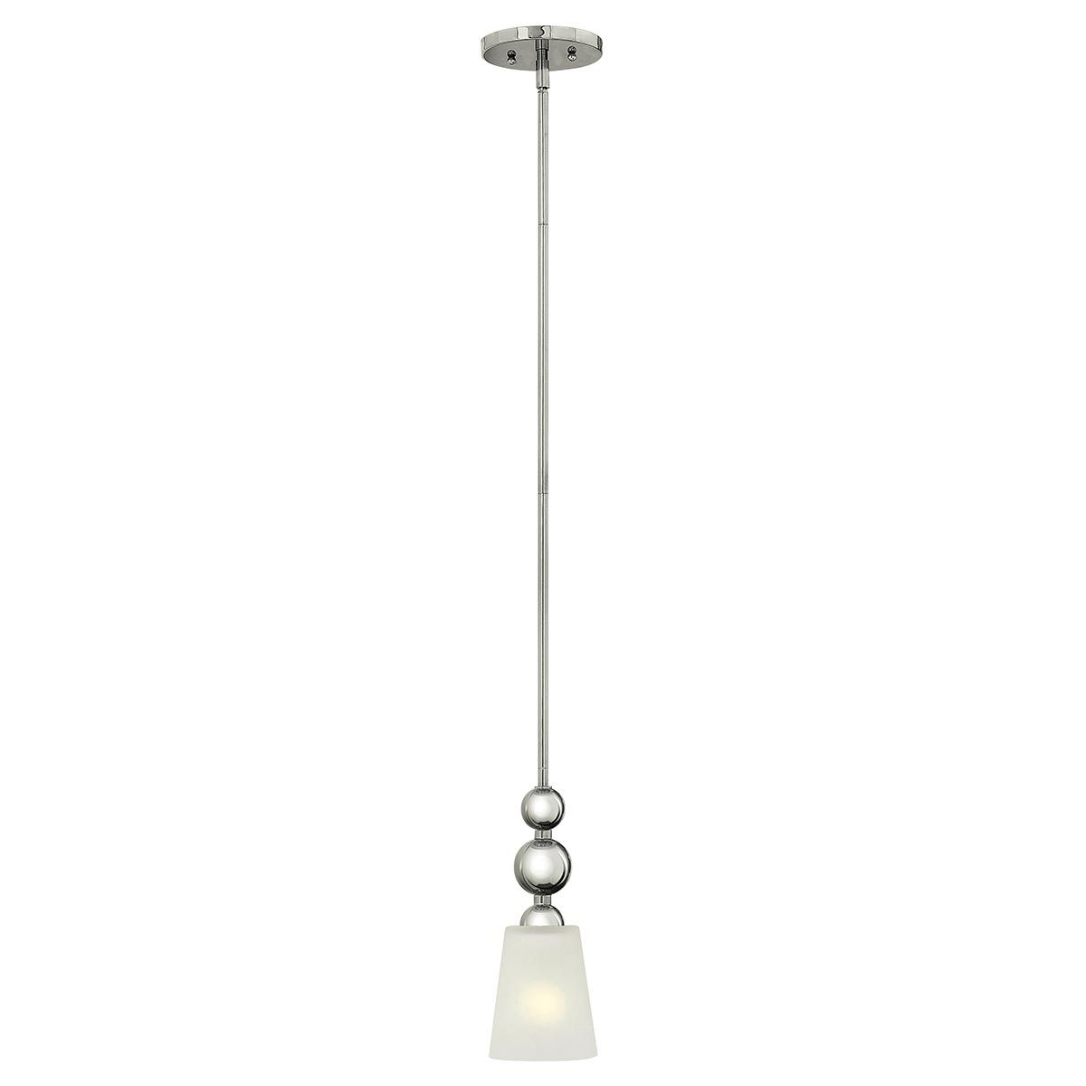 Zelda Retro Glam Mini Pendant in Polished Nickel