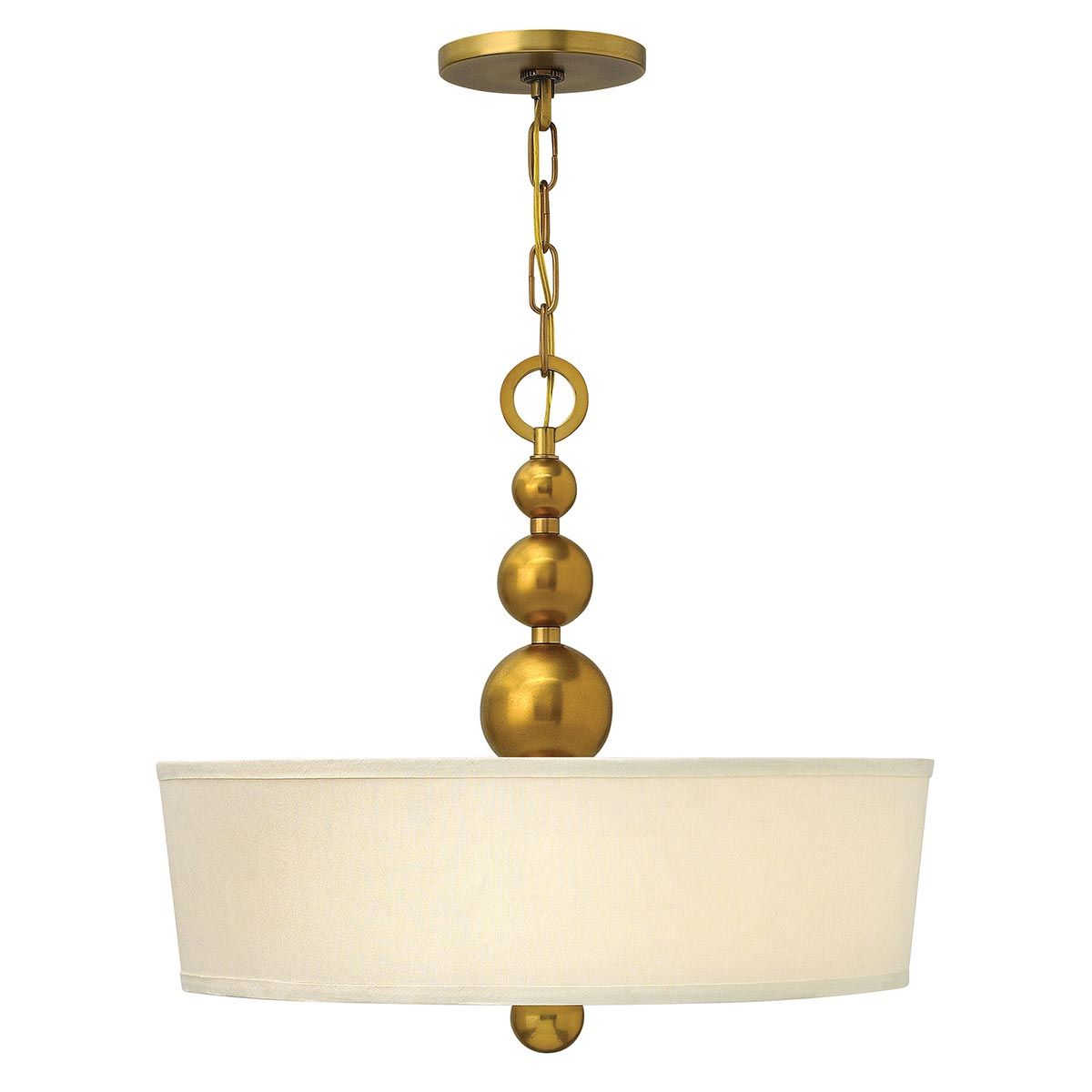 Mid-Century Modern Zelda Pendant Light in Vintage Brass