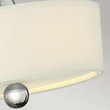 Mid-Century Zelda 3-Light Semi-Flush in Polished Nickel
