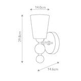 Zelda Single Wall Sconce in Polished Nickel Finish