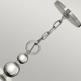 Zelda 5-Light Mid-Century Modern Chandelier in Polished Nickel