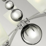 Zelda 5-Light Mid-Century Modern Chandelier in Polished Nickel