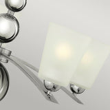 Zelda 5-Light Mid-Century Modern Chandelier in Polished Nickel