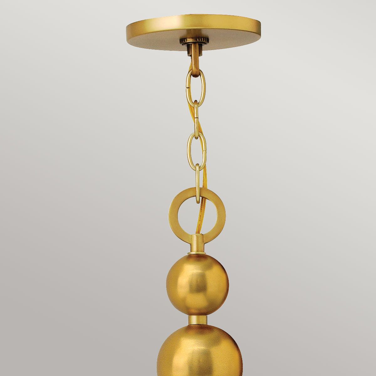 Zelda 8-Light Mid-Century Modern Chandelier in Vintage Brass