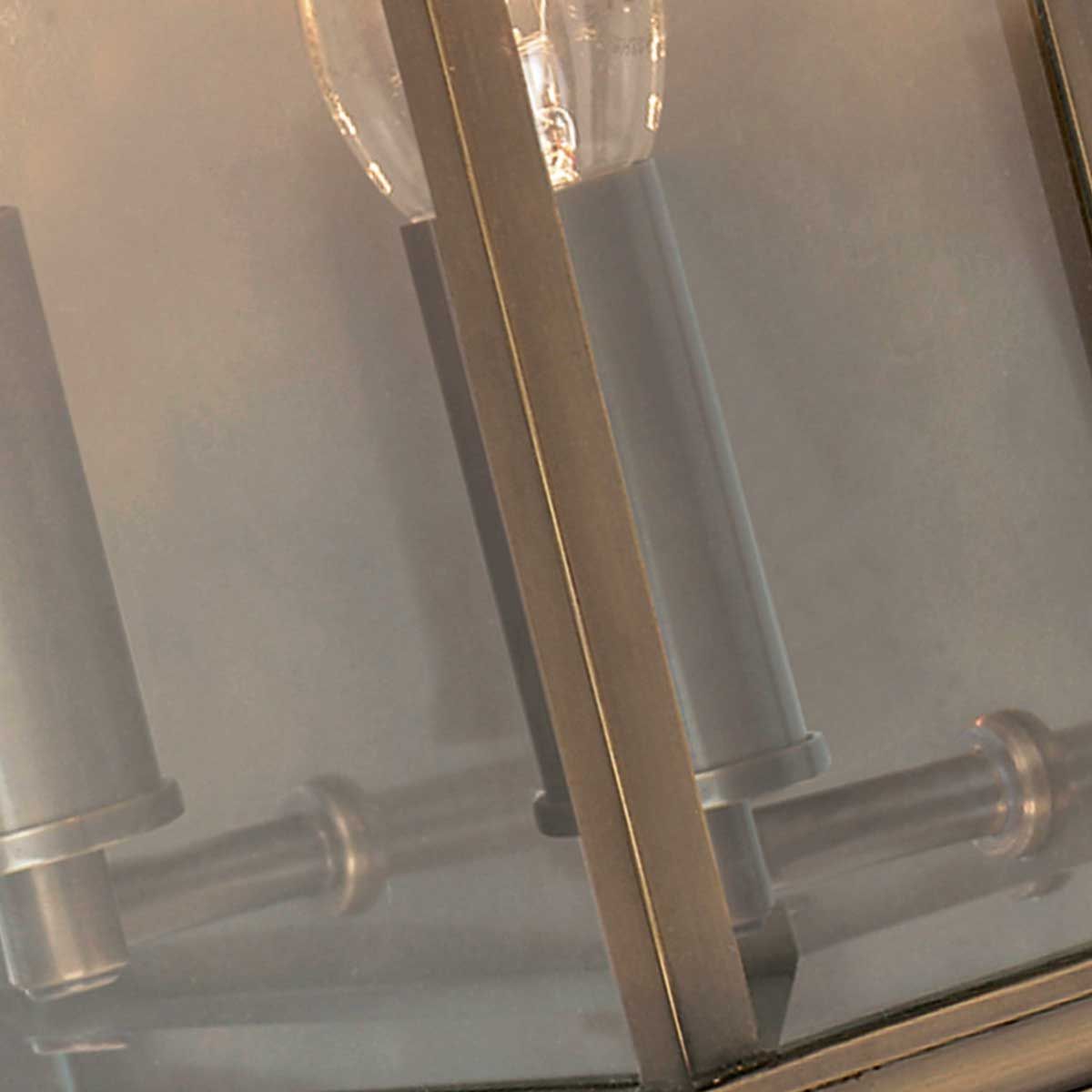 Holborn Medium Dark Bronze Outdoor Flush Lantern