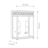 Holborn Medium Dark Bronze Outdoor Flush Lantern