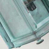Holborn Victorian-Inspired Exterior Half Lantern Verdigris Finish