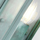 Holborn Victorian-Inspired Exterior Half Lantern Verdigris Finish