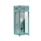 Holborn Victorian-Inspired Exterior Half Lantern Verdigris Finish