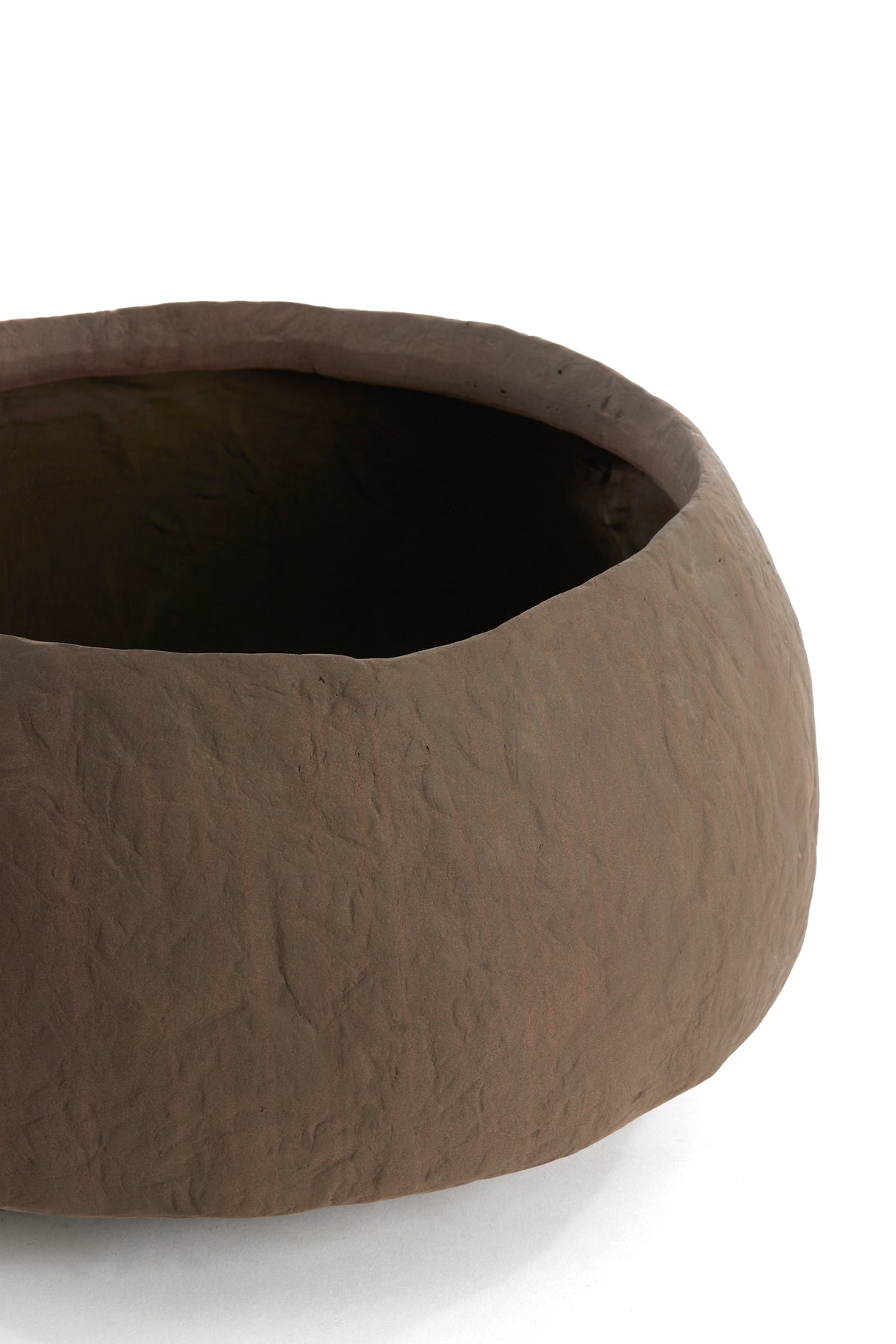 Elegant Tingri Brown Decorative Vase, 39x21 cm