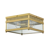 Holborn 2 Light Flush Brushed Brass