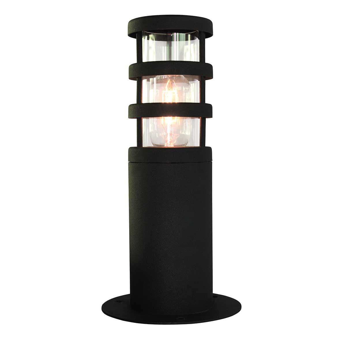 Hornbaek Contemporary Stainless Steel Pedestal Lantern