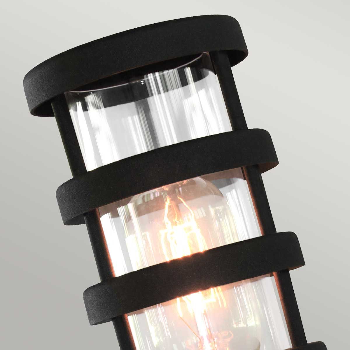 Hornbaek Contemporary Stainless Steel Pedestal Lantern