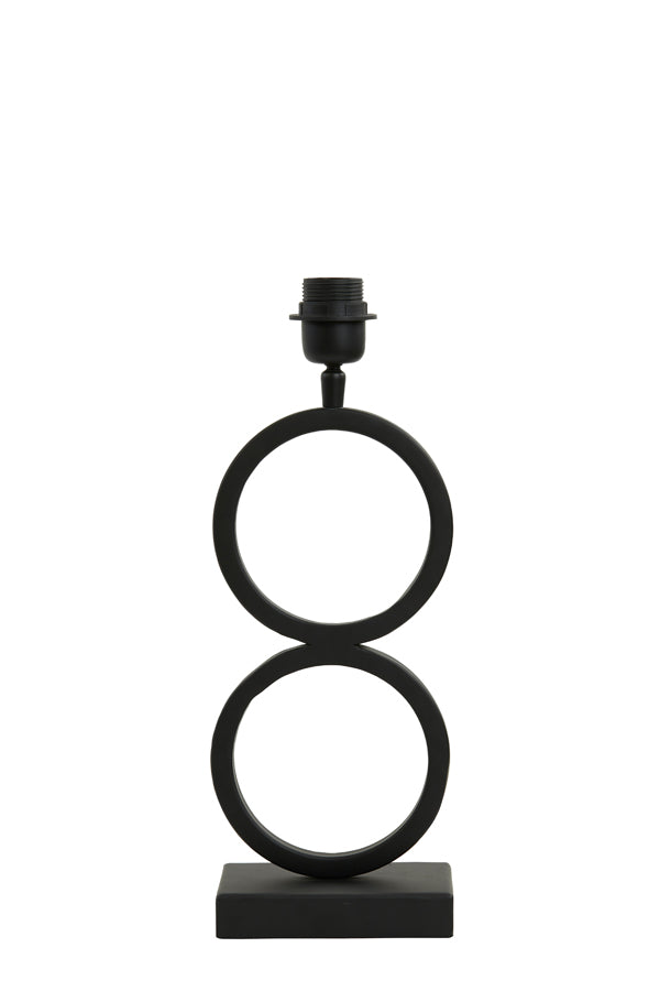 Elegant Stelios Matte Black Lamp Base 15x10x36 cm