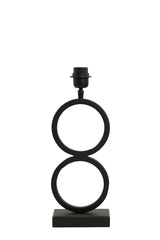 Elegant Stelios Matte Black Lamp Base 15x10x36 cm