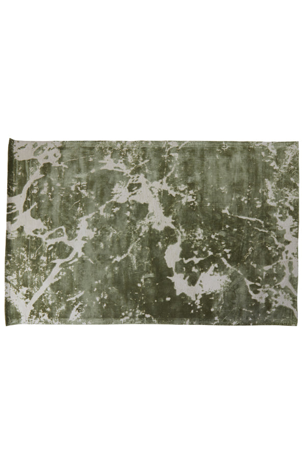 Olive Green & Light Grey Sjors Rug - 300x200 cm
