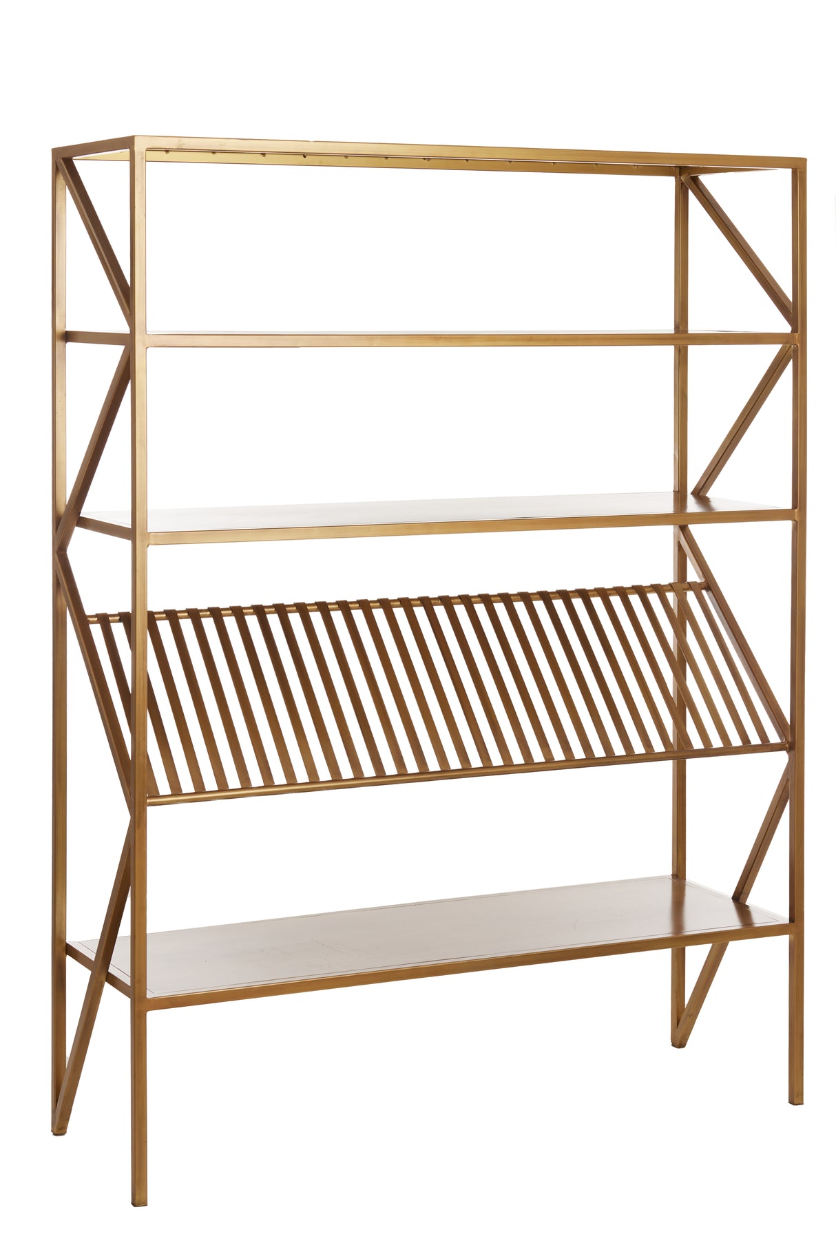 Antique Bronze Ezra Display Cabinet 120x40x160 cm